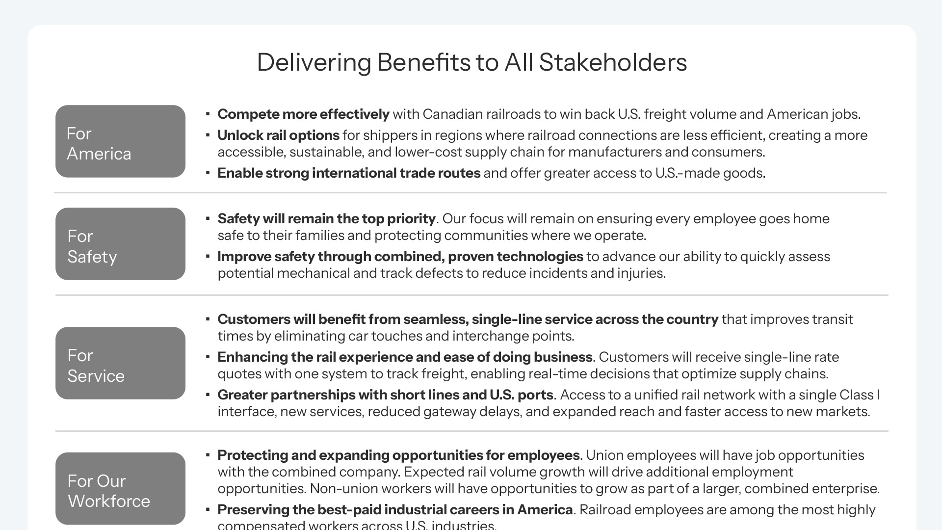presentation snapshot of benefits of union pacific norfolk merger